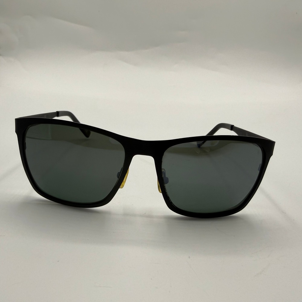 SEE Eyewear 2552 Polar Matte Black Rectangular Polarized Sunglasses‎ Italy C1